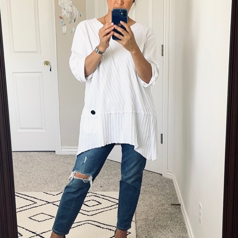 100% Cotton Focus Casual Collection Tunic Top - Picture 5 of 15